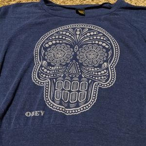 Obey cropped long sleeve